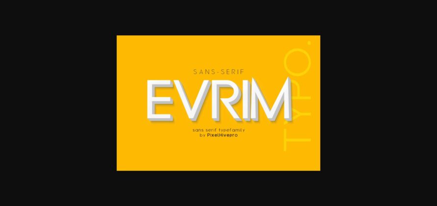 Evrim Font Poster 3