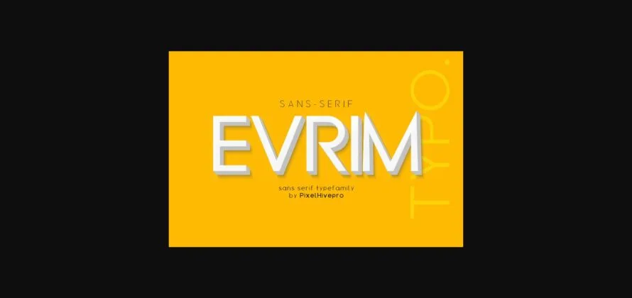 Evrim Font Poster 3
