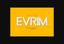 Evrim Font Poster 1