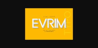 Evrim Font Poster 1