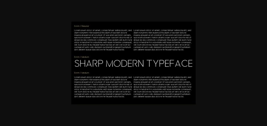 Evrim Font Poster 5