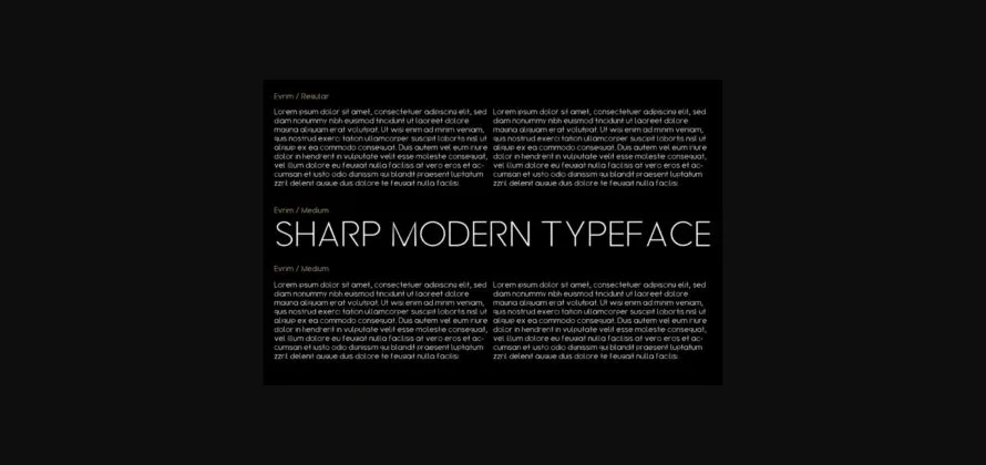 Evrim Font Poster 5
