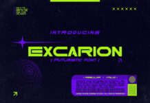 Excarion Font Poster 1