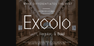 Excolo Font Poster 1