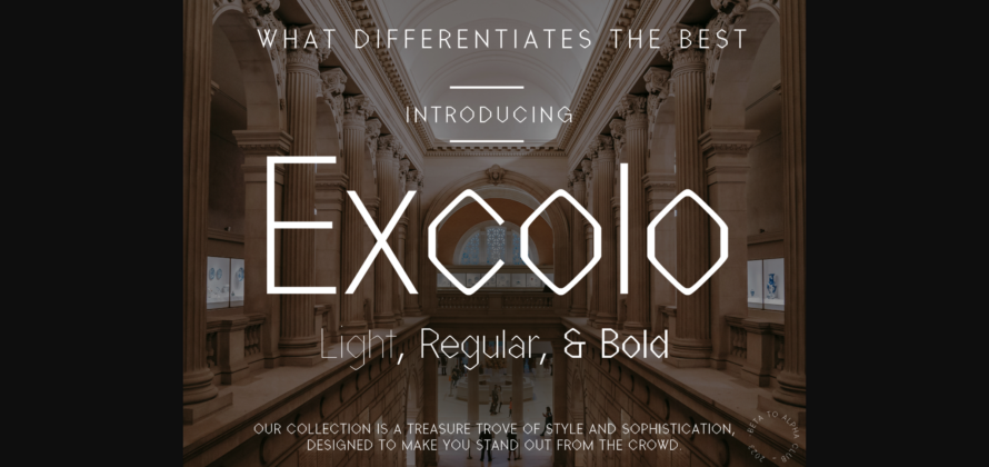 Excolo Font Poster 1