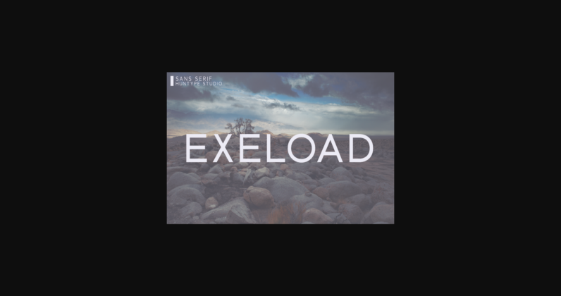 Exeload Font Poster 3