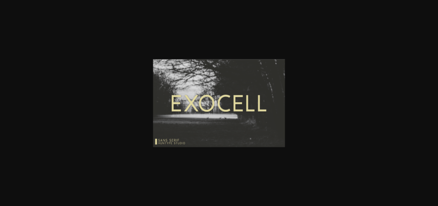 Exocell Font Poster 3
