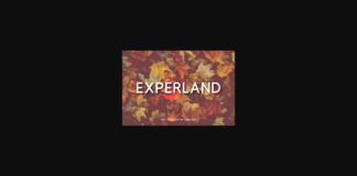 Experland Font Poster 1