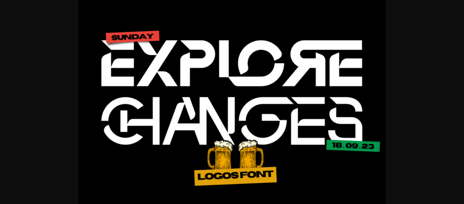 Explore Changes Font Poster 3