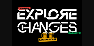 Explore Changes Font Poster 1