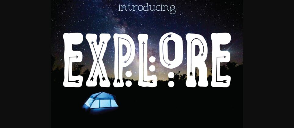 Explore Font Poster 3