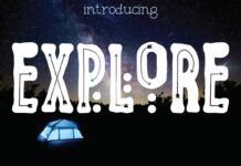 Explore Font Poster 1