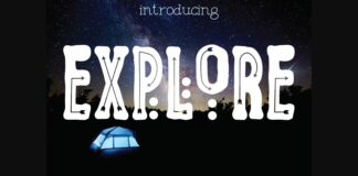 Explore Font Poster 1