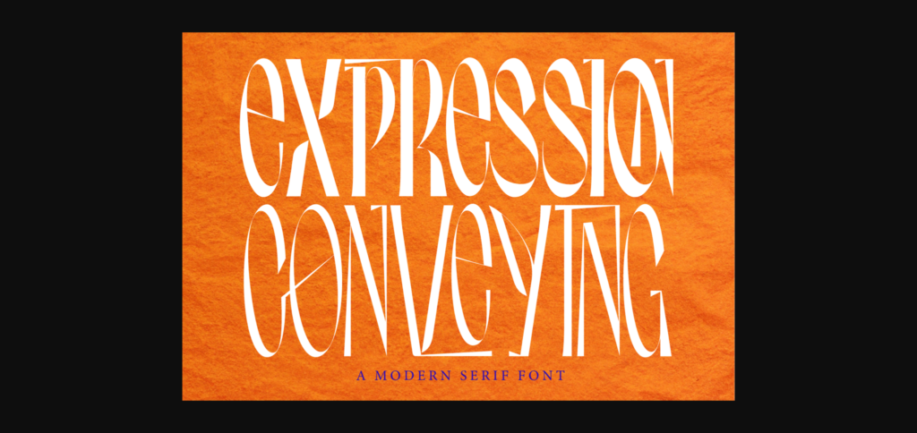 Expression Conveying Font Poster 3