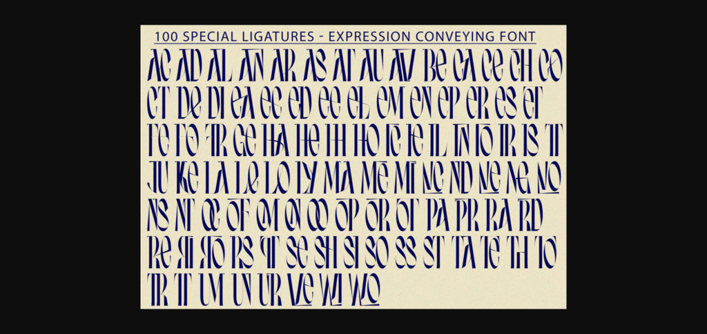 Expression Conveying Font Poster 9