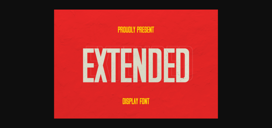 Extended Font Poster 3