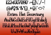 Extra Hot Secretary Font Poster 1