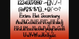 Extra Hot Secretary Font Poster 1