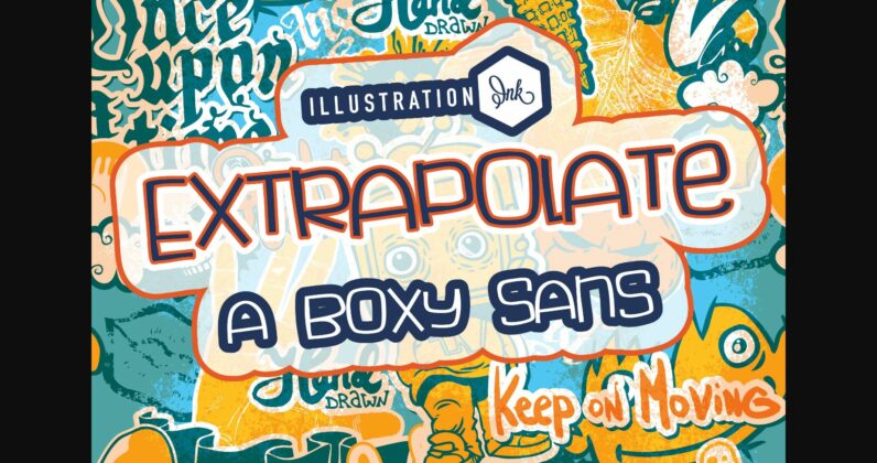 Extrapolate Font Poster 3