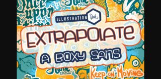 Extrapolate Font Poster 1