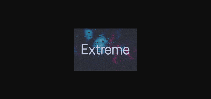 Extreme Font Poster 3