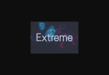 Extreme Font Poster 1