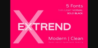 Extrend Font Poster 1