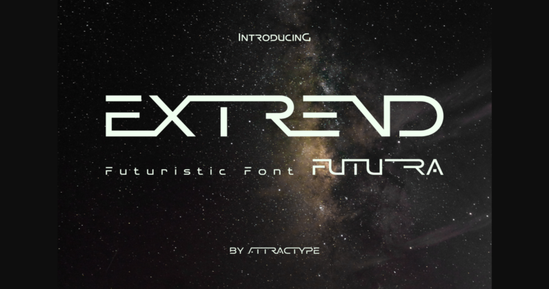 Extrend Futura Font Poster 3
