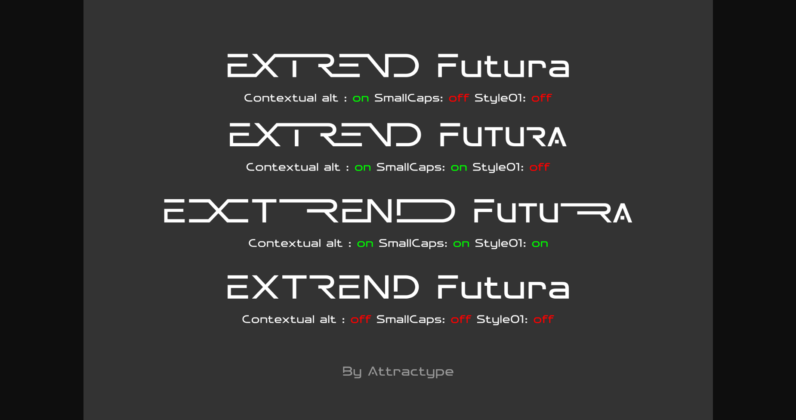 Extrend Futura Font Poster 4