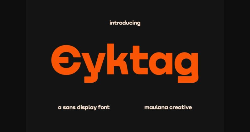 Eyktag Font Poster 3