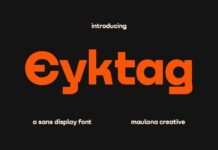 Eyktag Font Poster 1