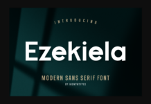 Ezekiela Font Poster 1