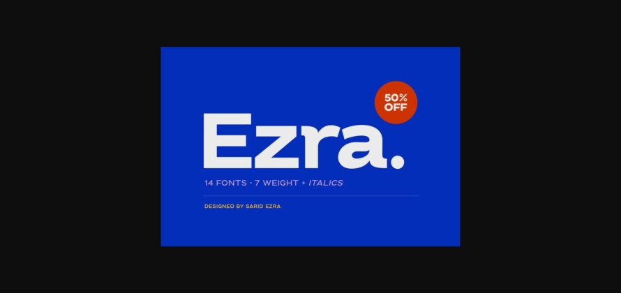 Ezra Font Poster 3