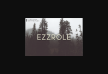 Ezzrole Font Poster 1