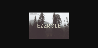 Ezzrole Font Poster 1