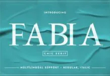 Fabia Fabia Fonts