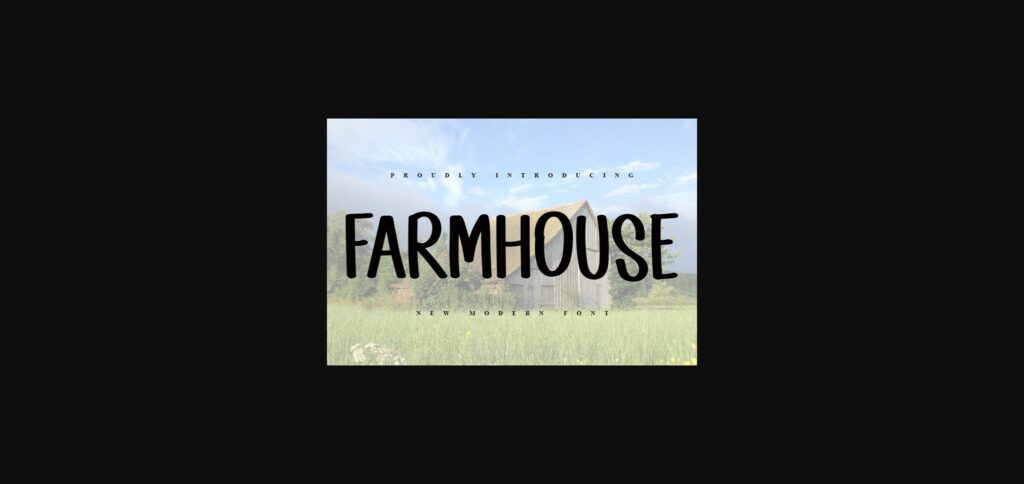 Farmhouse Font Poster 3