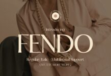 Fendo Font Poster 1