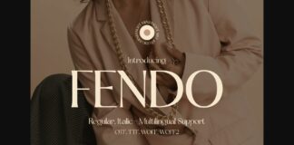 Fendo Font Poster 1