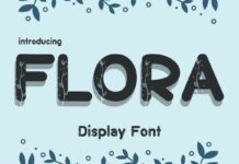 Flora Font Poster 1