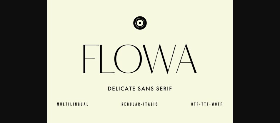 Flowa Font Poster 3