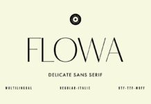 Flowa Font Poster 1