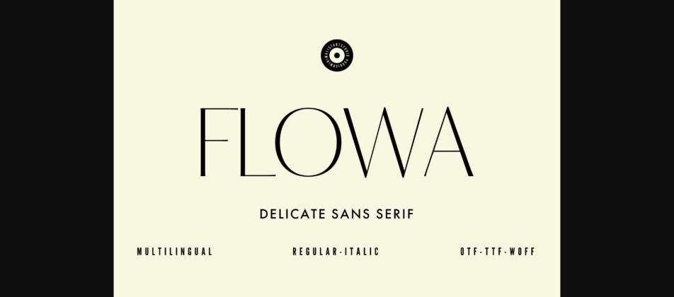 Flowa Font Poster 1