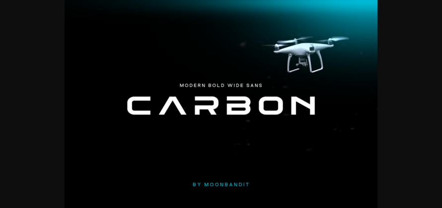Carbon Font Poster 3