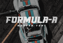 Formula a Font Poster 1