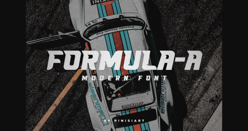 Formula a Font Poster 1