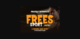 Frees Sport Font Poster 1