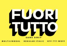 Fuori Tutto Font Poster 1