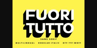 Fuori Tutto Font Poster 1