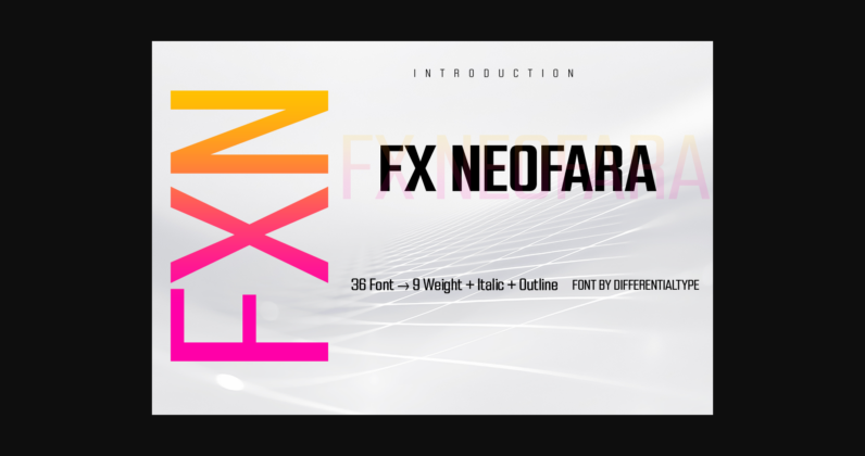 Fx Neofara Font Poster 3